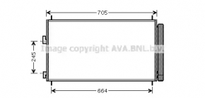 Радіатор кондиціонера конденсатор Toyota Rav4 06-12 AVA