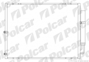 Радиатор кондиционера конденсер Lexus RX300 RX330 04-06 новый неоригинал POLCAR