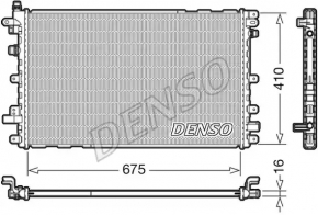 Радиатор охлаждения инвертора Chevrolet Volt 11-15 новый неоригинал DENSO