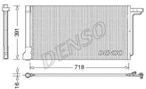 Радіатор кондиціонера конденсер Ford Focus mk3 11-14 2.0 DENSO