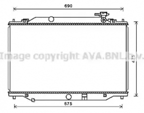 Радіатор охолодження вода Mazda CX-5 13-16 2.0, 2.5 AVA