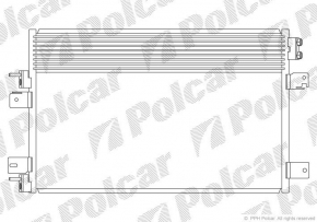 Радиатор кондиционера конденсер Chrysler 200 11-14 2.4 POLCAR