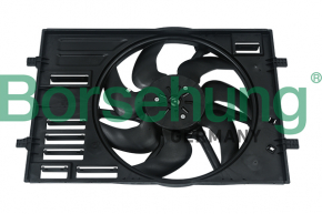 Диффузор кожух радиатора в сборе Audi A3 8V 15-20 1.8T на 1 вентилятор новый неоригинал BORSEHUNG