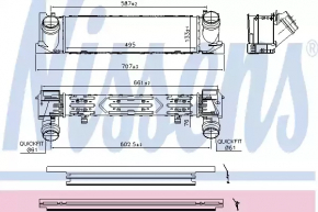 Інтеркулер BMW 3 F30 12-18 N20 NISSENS