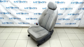 Водійське сидіння Hyundai Sonata 20-22 без airbag, електричне, ганчірка сіра, під чищення, зламане кріплення