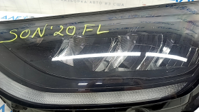 Фара передняя левая в сборе Hyundai Sonata 20- LED, песок