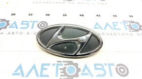 Кнопка відкриття кришки багажника Hyundai Sonata 20-22 емблема, темно-сіра