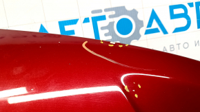 Капот в сборе Lincoln MKZ 13-16 алюминий, красный RR, тычка, сколы, коррозия