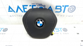 Подушка безпеки airbag в кермо водійська BMW 5 G30 17-23 чорна, шкіра