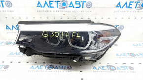 Фара передня ліва в зборі BMW 5 G30 17-20 LED Corona Rings S524A з кріпленням, пісок