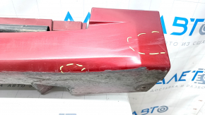Поріг правий Lincoln MKZ 13-20 червоний з ущільнювачами, зламане кріплення, прим'ятий, подряпини