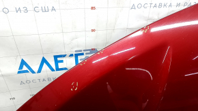 Капот голый Lincoln MKZ 13-16 дорест, красный RR, алюминий, сколы