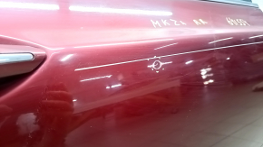 Дверь в сборе задняя правая Lincoln MKZ 13-20 keyless, красный RR, тычки, царапины на накладке