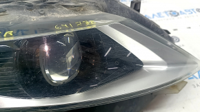Фара передняя правая в сборе Lincoln MKZ 13-16 LED, надломано крепление, песок