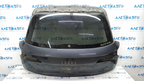Дверь багажника голая со стеклом Audi Q5 80A 18-20 графит LX7L, окрас 0,3, вмятина