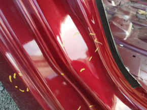 Четверть крыло задняя правая Lincoln MKZ 13-20 красная, на кузове, примята, тычки