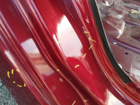 Чверть крило задня права Lincoln MKZ 13-20 червона, на кузові, прим'ята, тички
