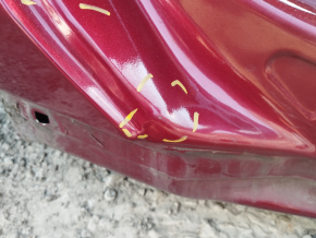 Четверть крыло задняя правая Lincoln MKZ 13-20 красная, на кузове, примята, тычки