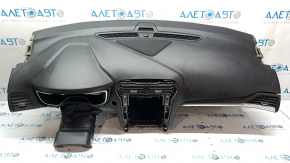 Торпедо передняя панель без AIRBAG Ford Fusion mk5 13-20 под start-stop, вставка под хром, надрыв