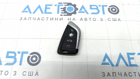 Ключ smart BMW X1 F48 16-22 4 кнопки, царапины, тычки, облез хром и покрытие