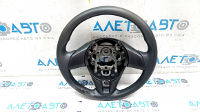 Руль голый Mazda 3 14-16 BM дорест, резина, черн, потёрт
