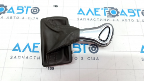 Ручка КПП Audi A4 B8 13-16 рест, коричневая, потрескала кожа