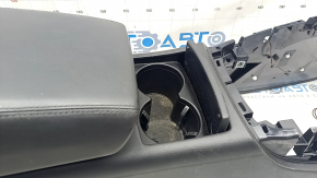 Консоль центральна підлокітник та підсклянники Audi A6 C7 12-18 чорна