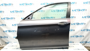 Дверь в сборе передняя левая Honda Accord 13-17 Keyless, графит NH797M, ржавчина, без уплотнителя двери, тычка на накладке