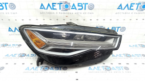 Фара передняя правая в сборе Audi A6 C7 16-18 рест LED, песок