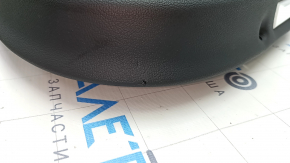 Обшивка дверей картка задня права BMW X5 G05 19-22 чорна шкіра без шторки, сіра вставка, надрив
