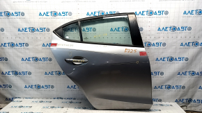 Двері в зборі задня права Mazda 3 14-18 BM срібло 38P, тички