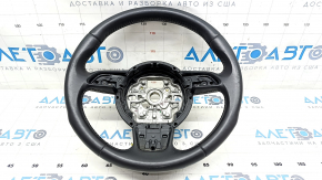 Руль голый Audi A6 C7 12-18 кожа черная, потерт