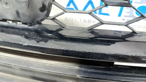 Нижняя решетка переднего бампера Honda Accord 18-22 черный глянец, надломаны крепления, песок