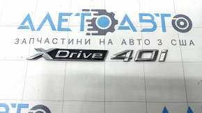 Емблема напис X-Drive 40i двері багажника BMW X5 G05 19-23