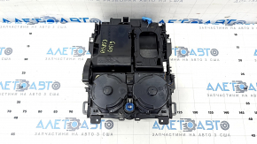 Бокс карман центральной консоли с подстаканниками BMW X5 G05 19-23 под беспроводную зарядку, серый, царапины