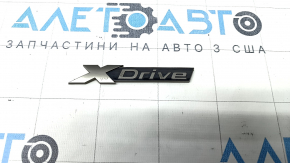 Эмблема надпись Xdrive крышки багажника BMW 5 G30 17-23 матовый хром