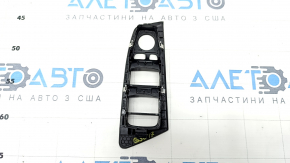 Накладка управления стеклоподъемником передним левым BMW 5 G30 17-23 черная, под складывание зеркал, потерта