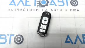 Ключ Mazda CX-5 17- keyless, 4 кнопки, поліз хром