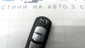 Ключ Mazda CX-5 17- keyless, 4 кнопки, полез хром