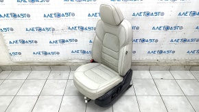 Водительское сидение Mazda CX-5 17- без AIRBAG, кожа grand touring, перфорация, серое, электро, с памятью, подогрев, под химчистку, потерто, отсутствует привод салазок