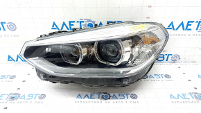 Фара передня ліва в зборі BMW X3 G01 X4 G02 18-21 галоген+LED, пісок