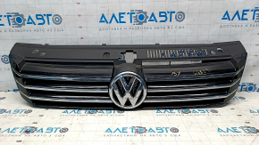 Грати радіатора grill зі значком VW Passat b7 12-15 USA, зламане кріплення