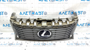 Решітка радіатора grill Lexus ES300h ES350 13-15 дорест зі значком, пісок на емблемі