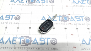 Ключ Hyundai Sonata 18-19 4 кнопки, сломан механизм открытия