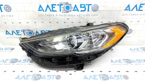 Фара передня ліва в зборі Ford Fusion mk5 17-20 галоген, з DRL, тріщина у кріпленні