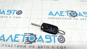 Ключ VW Passat b7 12-15 USA 4 кнопки, раскладной, потертый