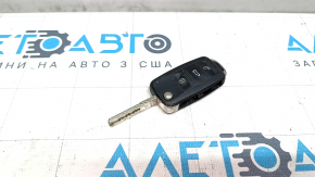 Ключ VW Tiguan 12-17 4 кнопки, раскладной, затерт