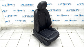 Пассажирское сидение Mercedes C-class W205 15-21 с airbag, электрическое, подогрев, кожа черная, царапины на накладке, дефект кармана спинки