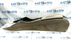 Консоль центральная подлокотник BMW 5 F10 11-16 бежевая, 2 зонный климат, сломан дефлектор, трещины на коже, полезла кожа, под химчистку, сломаны крепления