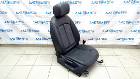 Пасажирське сидіння Audi A3 8V 15-20 4d, 5d, без airbag, підігрів, механічне, шкіра, чорне, потерта шкіра, під хімчистку